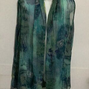 Elegant Green and Blue Women's Cover up